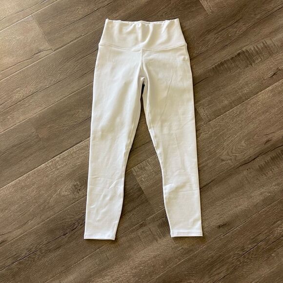 Fabletics Pants - Fabletics White Powerhold High-Wasted 7/8 Leggings